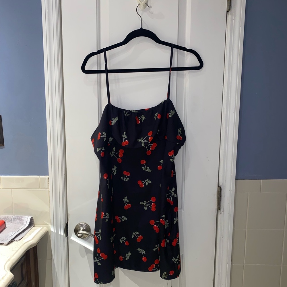 Bloom Chic Cherries Midi Dress